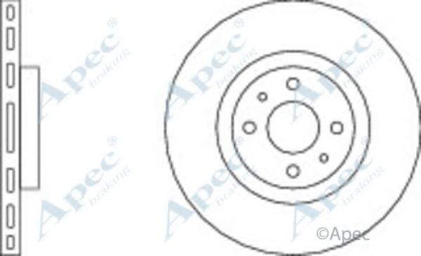 Тормозной диск APEC braking DSK651