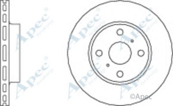 Тормозной диск APEC braking DSK657