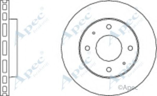 Тормозной диск APEC braking DSK662