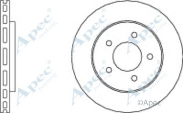 Тормозной диск APEC braking DSK796