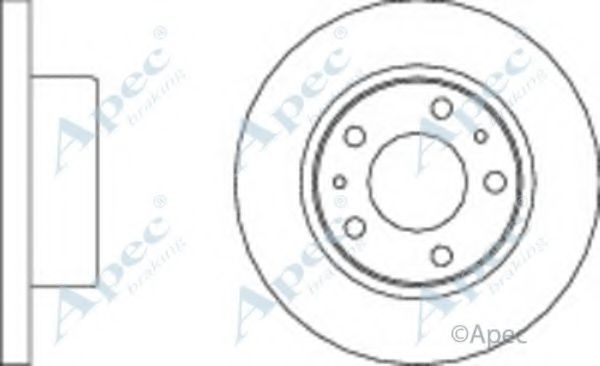 Тормозной диск APEC braking DSK823