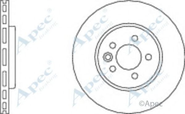 Тормозной диск APEC braking DSK835