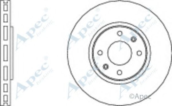 Тормозной диск APEC braking DSK837