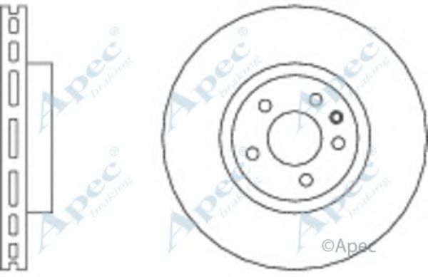 Тормозной диск APEC braking DSK904