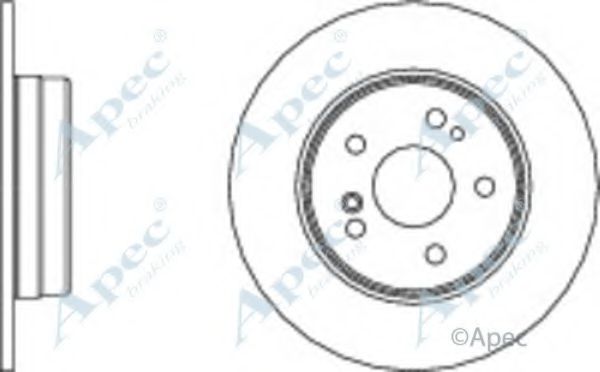 Тормозной диск APEC braking DSK960