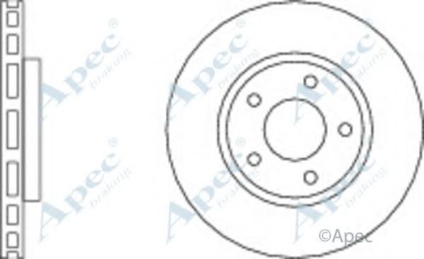 Тормозной диск APEC braking DSK972