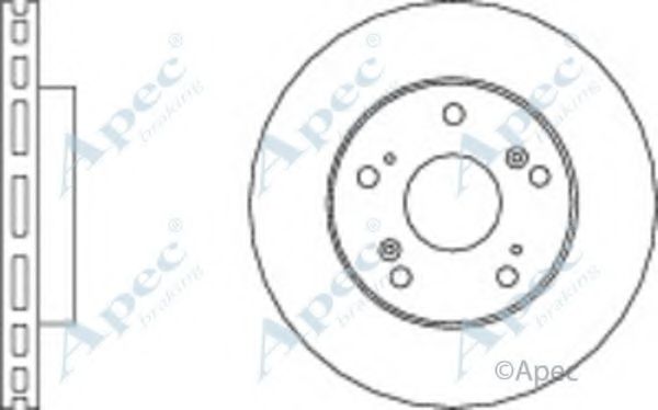 Тормозной диск APEC braking DSK2574