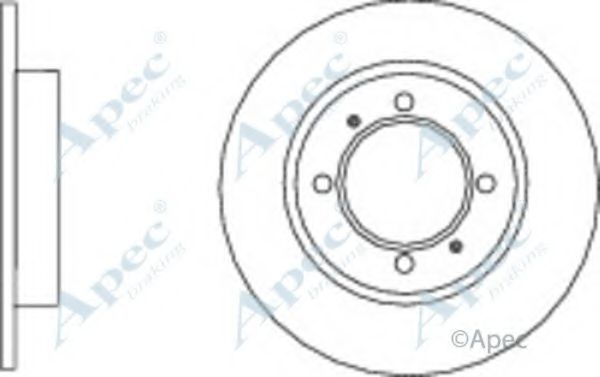 Тормозной диск APEC braking DSK2761