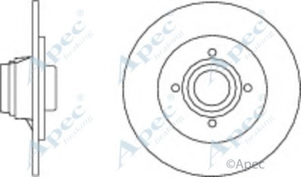 Тормозной диск APEC braking DSK2813