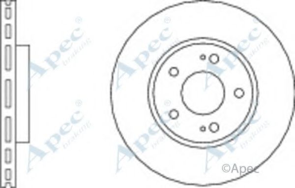 Тормозной диск APEC braking DSK2856