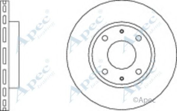 Тормозной диск APEC braking DSK2916