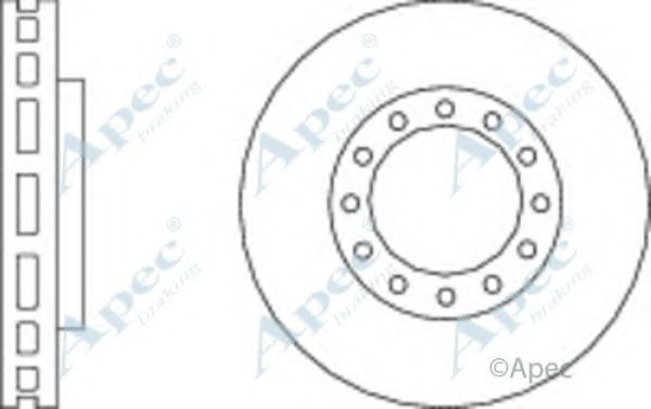 Тормозной диск APEC braking DSK2940