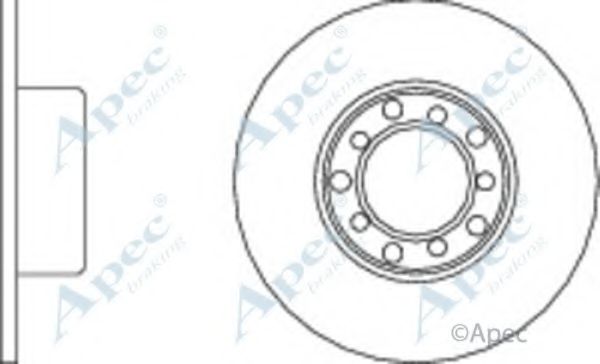 Тормозной диск APEC braking DSK715
