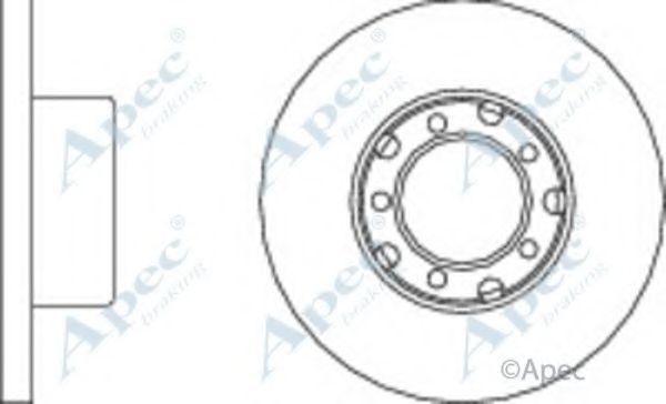 Тормозной диск APEC braking DSK720