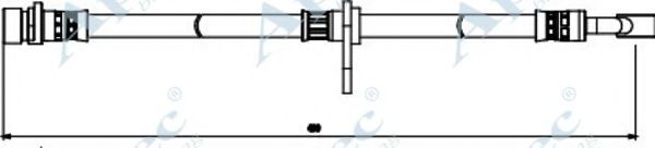 Тормозной шланг APEC braking HOS3861