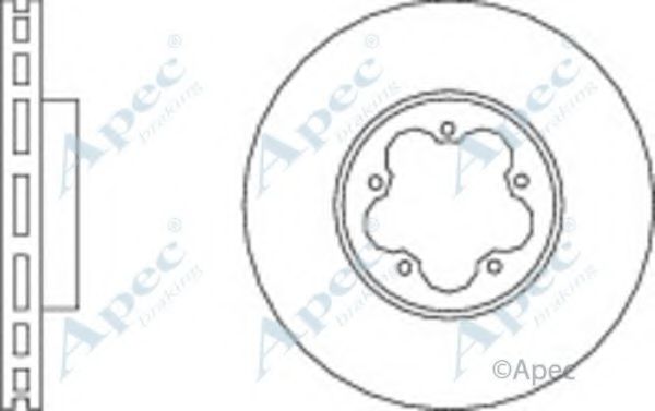 Тормозной диск APEC braking DSK2976