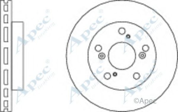 Тормозной диск APEC braking DSK3014