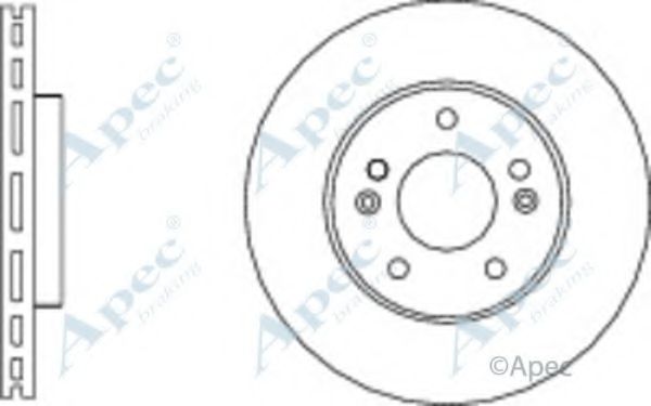 Тормозной диск APEC braking DSK3015