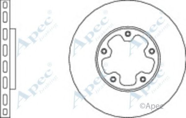 Тормозной диск APEC braking DSK3030