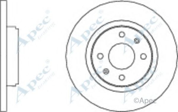 Тормозной диск APEC braking DSK3035