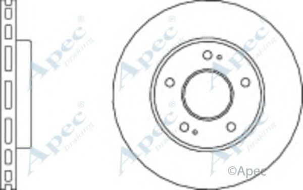 Тормозной диск APEC braking DSK3038