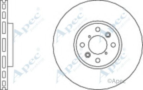 Тормозной диск APEC braking DSK3051