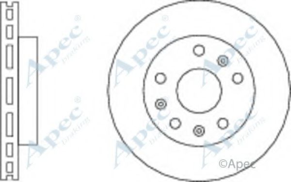 Тормозной диск APEC braking DSK3058