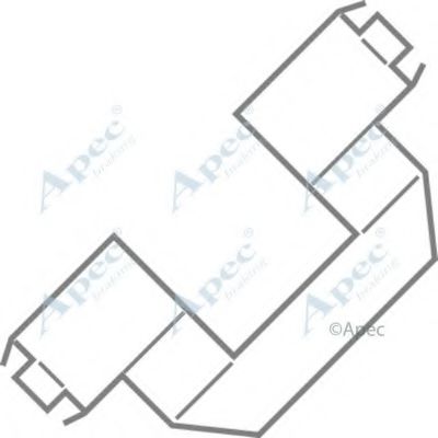 Комплектующие, тормозные колодки APEC braking KIT290