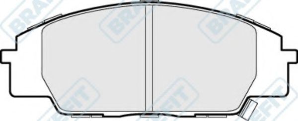 Комплект тормозных колодок, дисковый тормоз APEC braking PD3156