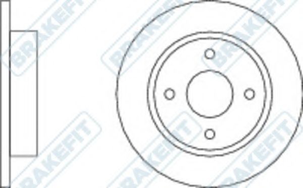 Тормозной диск APEC braking DK6043