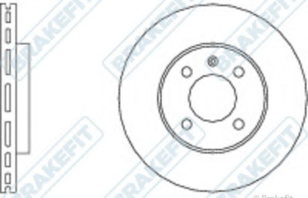 Тормозной диск APEC braking DK6036