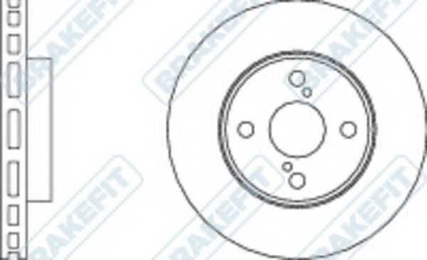 Тормозной диск APEC braking DK6044