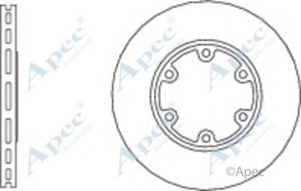 Тормозной диск APEC braking DSK3096