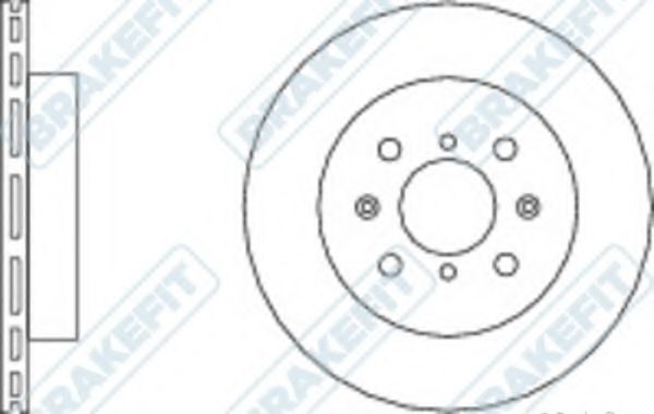 Тормозной диск APEC braking DK6167