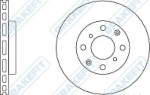 Тормозной диск APEC braking DK6235