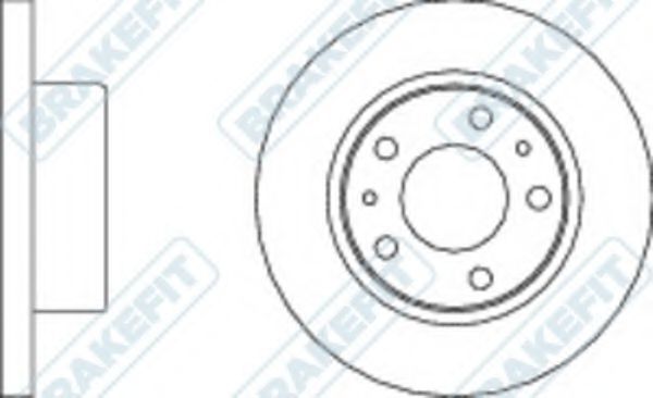 Тормозной диск APEC braking DK6238