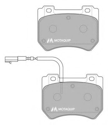 Комплект тормозных колодок, дисковый тормоз MOTAQUIP LVXL1700