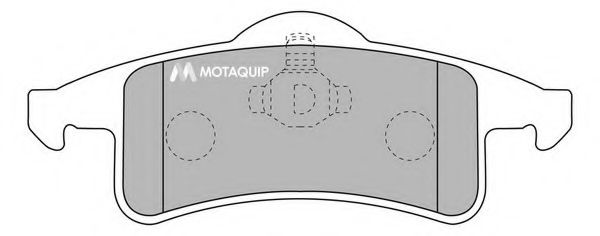 Комплект тормозных колодок, дисковый тормоз MOTAQUIP LVXL1051