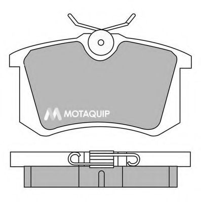 Комплект тормозных колодок, дисковый тормоз MOTAQUIP LVXL504