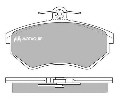 Комплект тормозных колодок, дисковый тормоз MOTAQUIP LVXL690