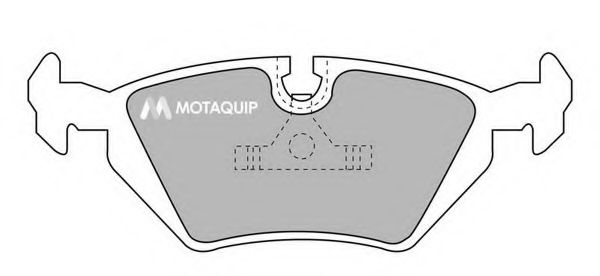 Комплект тормозных колодок, дисковый тормоз MOTAQUIP LVXL700