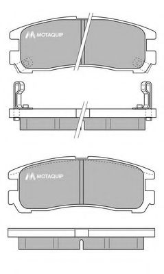 Комплект тормозных колодок, дисковый тормоз MOTAQUIP LVXL770