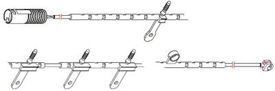 Сигнализатор, износ тормозных колодок CARRAB BRAKE PARTS 8217