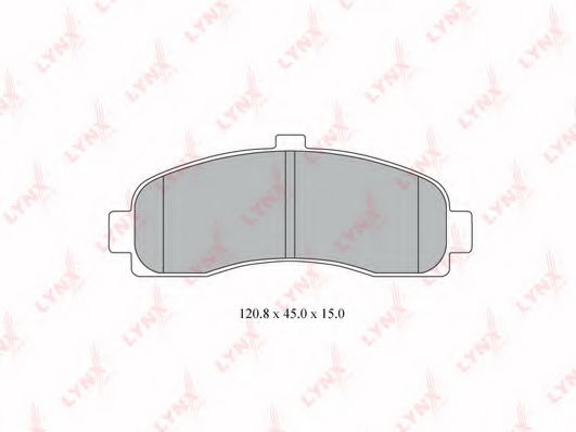 Комплект тормозных колодок, дисковый тормоз LYNXauto BD-5738