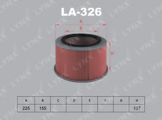 Воздушный фильтр LYNXauto LA-326