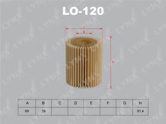 Масляный фильтр LYNXauto LO-120