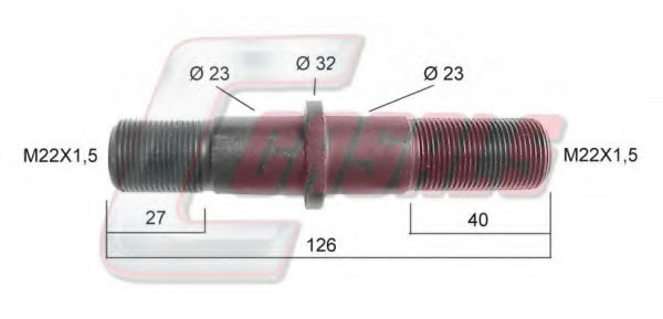 Болт крепления колеса CASALS 21127