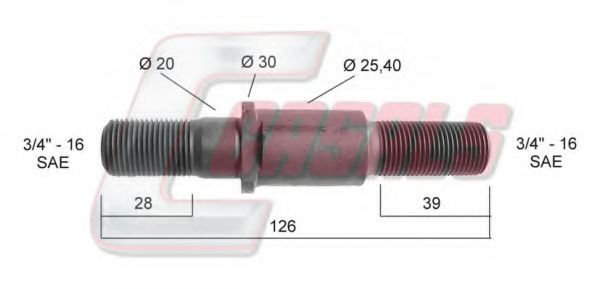 Болт крепления колеса CASALS 21313