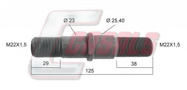 Болт крепления колеса CASALS 21318