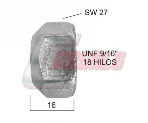 Гайка крепления колеса CASALS 21440